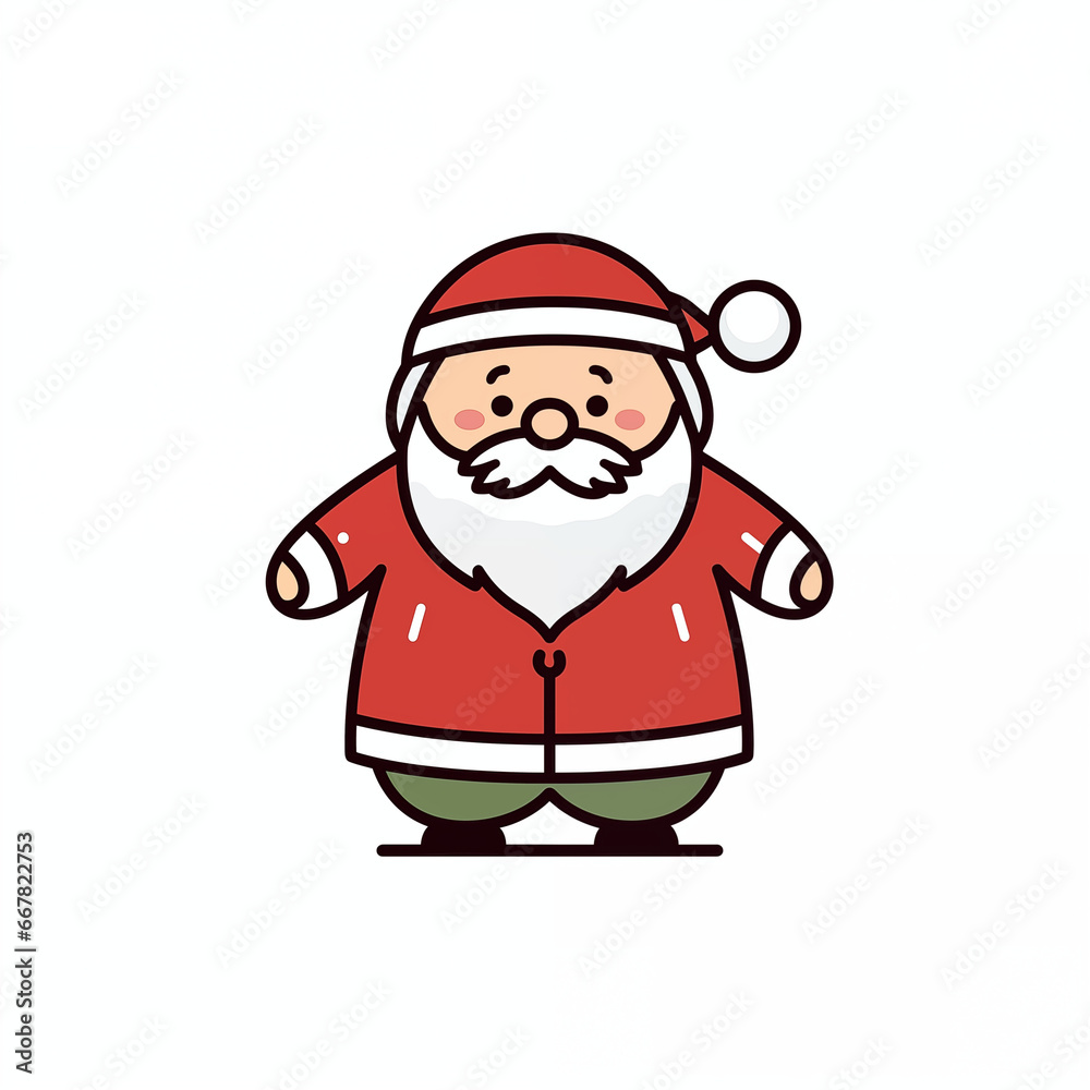 Weihnachtsmann, 2D - lustiger Santa Claus (Generative AI) Weihnachtsmann, 2D - lustiger Santa Claus (Generative AI)