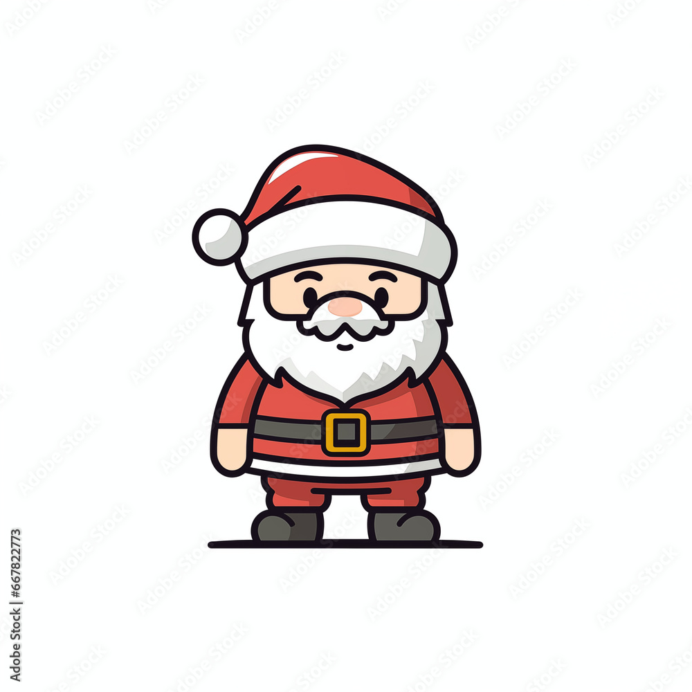 Weihnachtsmann, 2D - lustiger Santa Claus (Generative AI) Weihnachtsmann, 2D - lustiger Santa Claus (Generative AI)