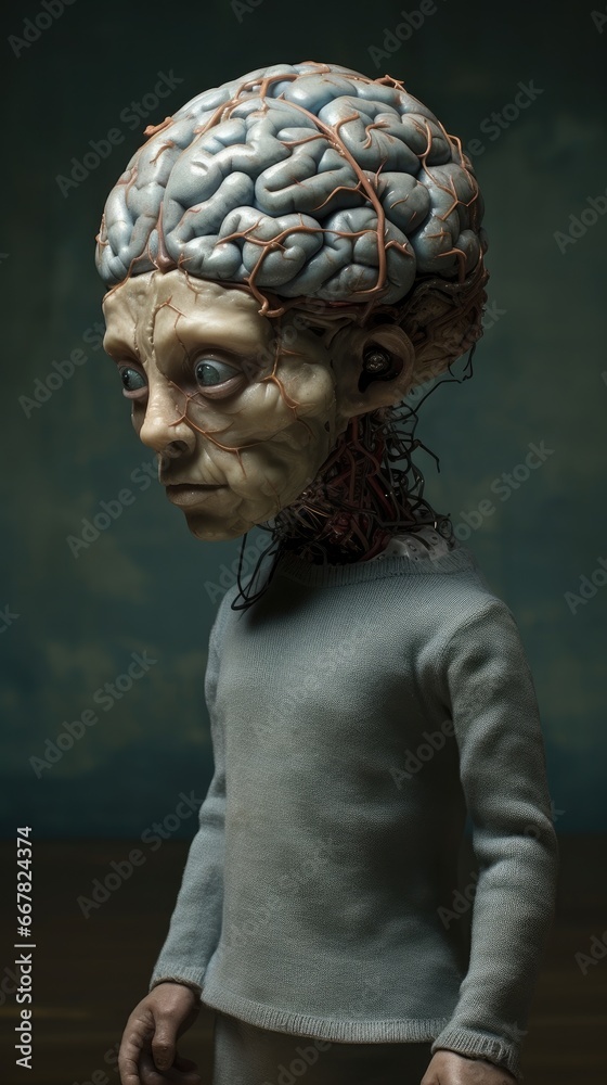 old professor human brain