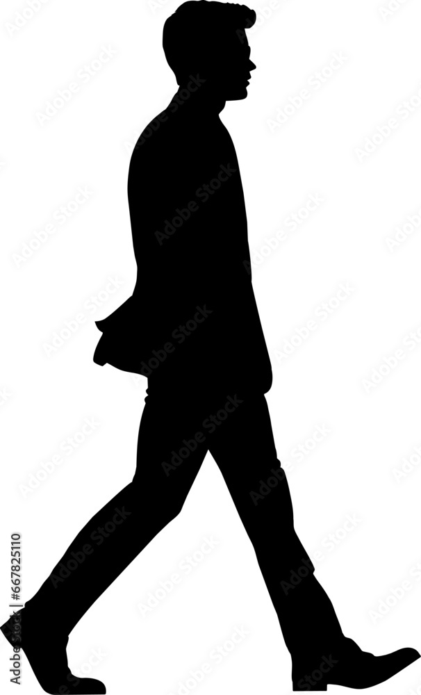 Silhouettes of people walking isolated, vector illustration Silhouettes of people walking isolated, vector illustration