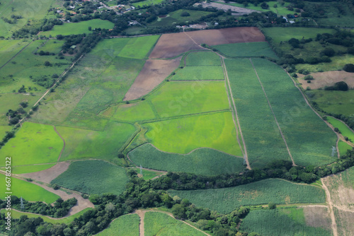 aerial view of village in Guanacaste costa rica 