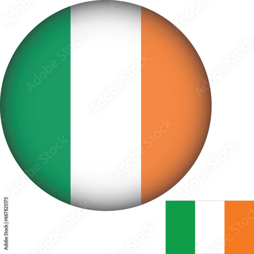 Free Download Ireland Flag Round Shape - GFXLoad