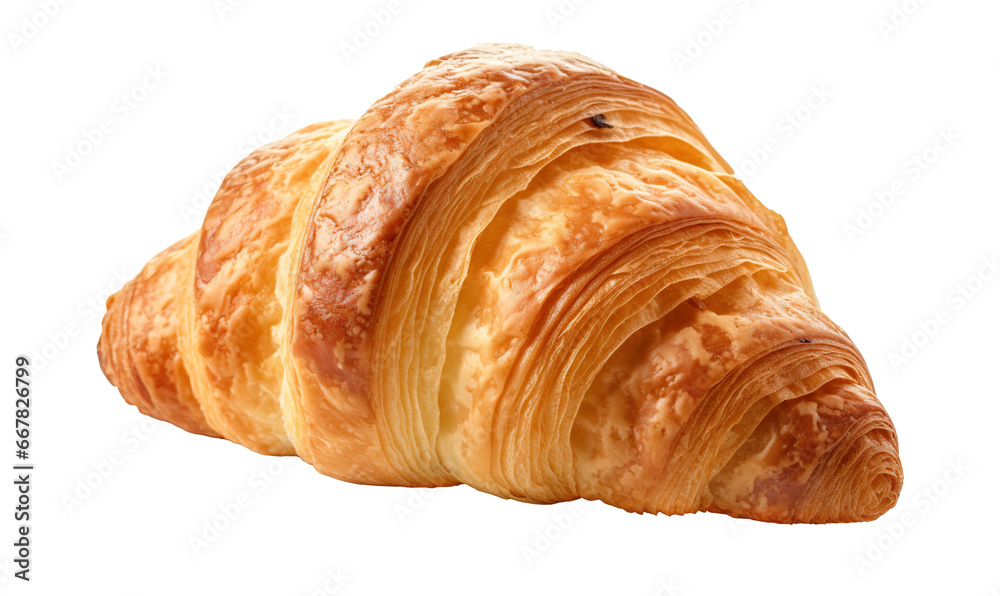 croissant iisolated on transparent or white background