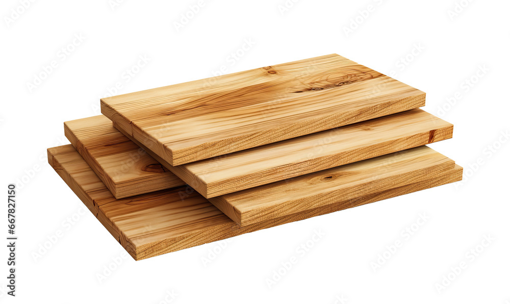 Isolated 2x4 wood boards isolated on transparent or white background