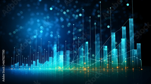 A stock market chart reveals a steady upward trajectory, symbolizing industry prosperity and inspiring confidence in the economy's growth.