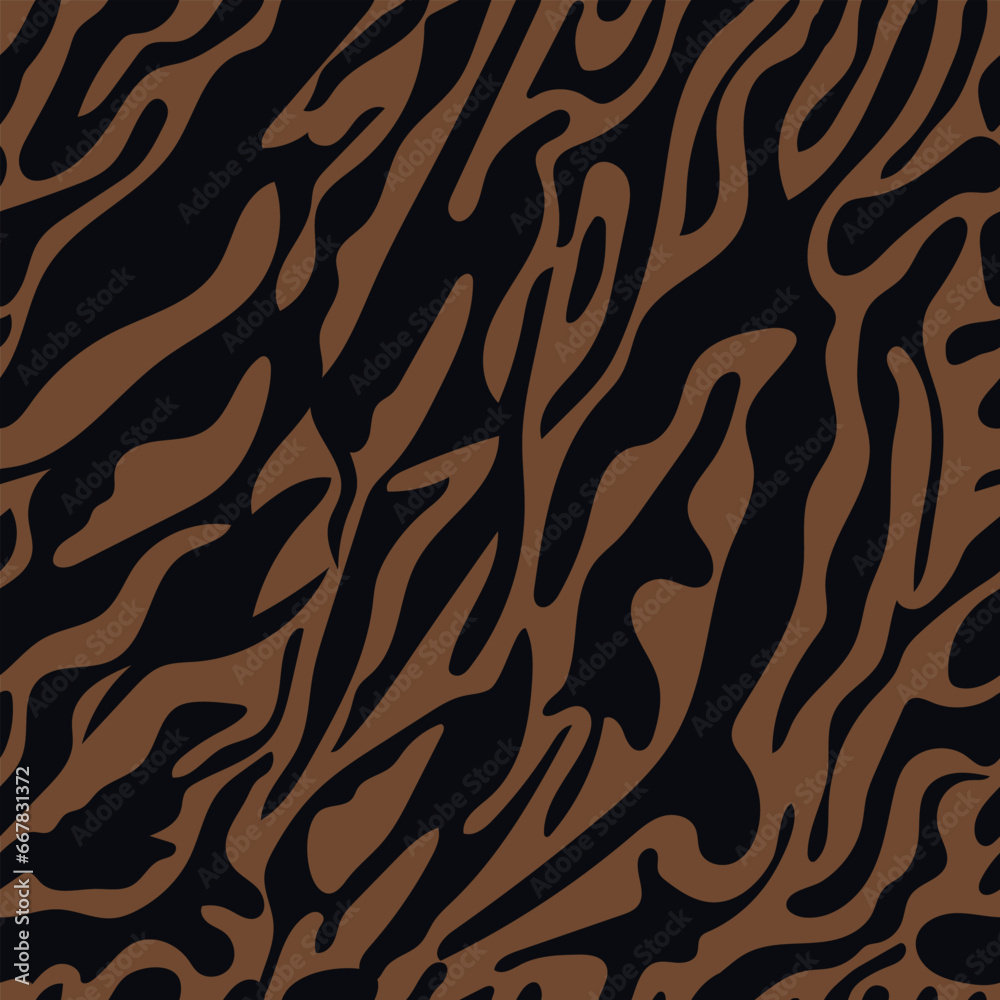 Vector illustration of seamless zebra pattern
