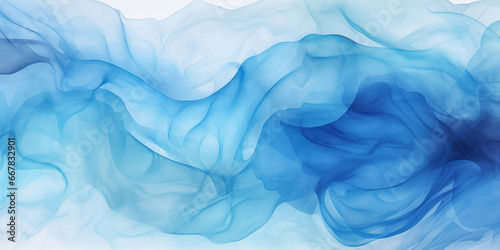 Wave. Blue, white abstract watercolor wave flowing fabric, smoke. Isolated teal, blue aqua wave. Banner Graphic Resource art background for silk, smoke, water wave, ocean wave, abstract wavy backdrop