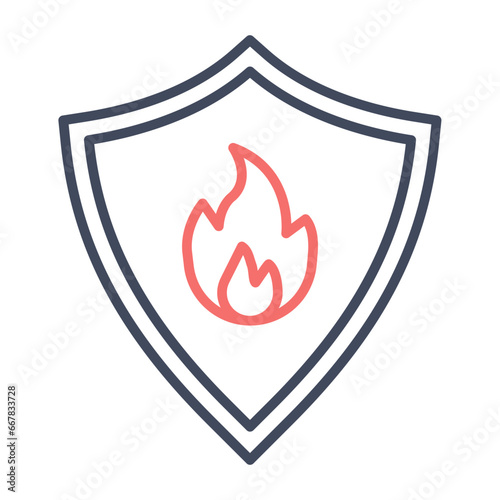 Firefighter Badge Icon