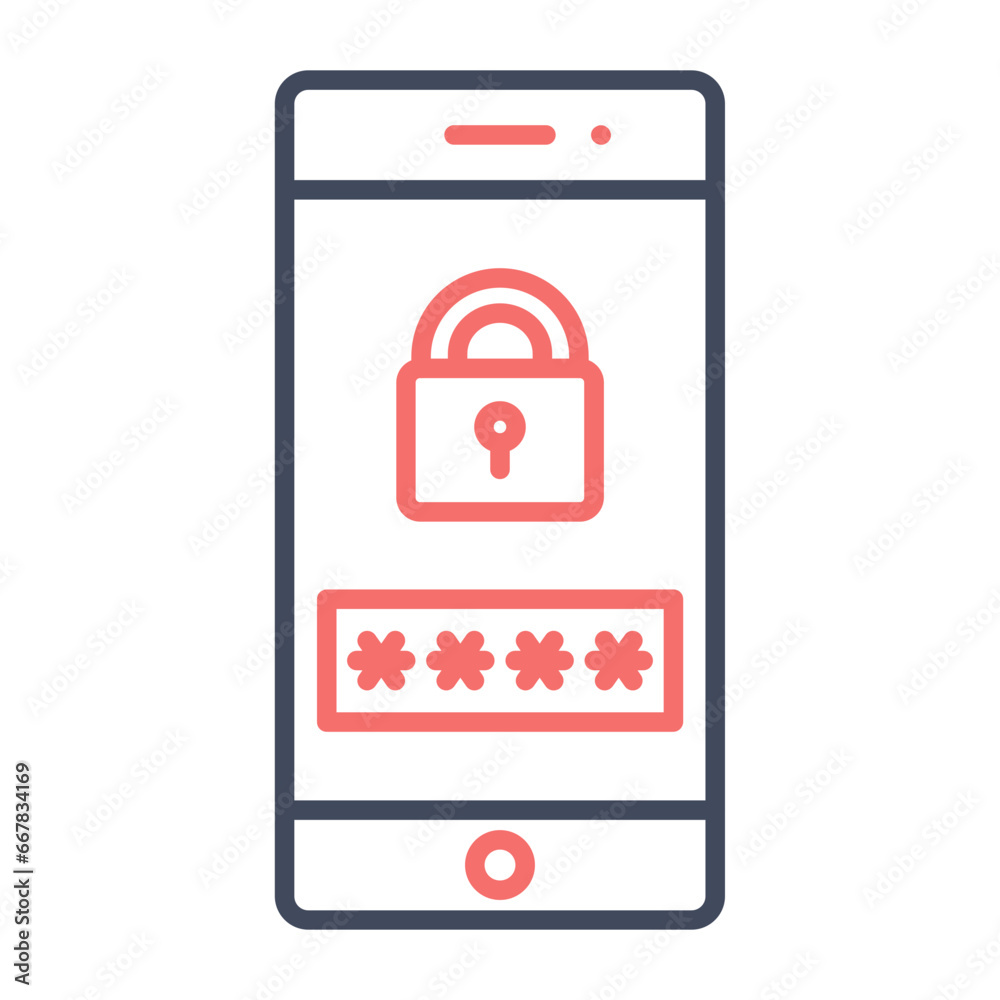 Mobile Password Icon Mobile Password Icon