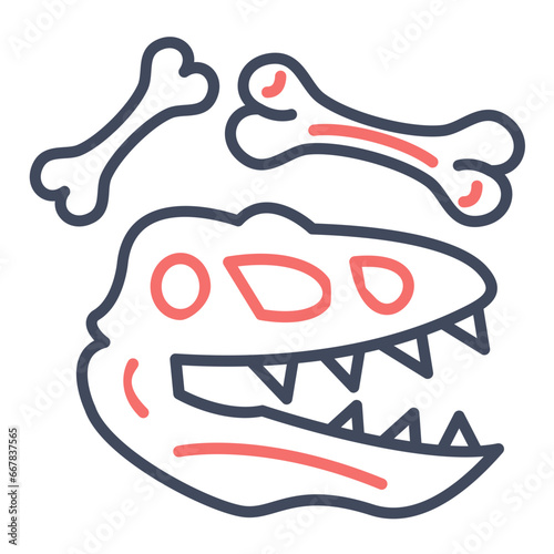 Dinosaur Fossil Icon