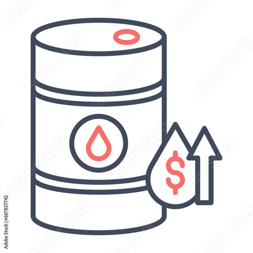 Oil Price Increase Icon