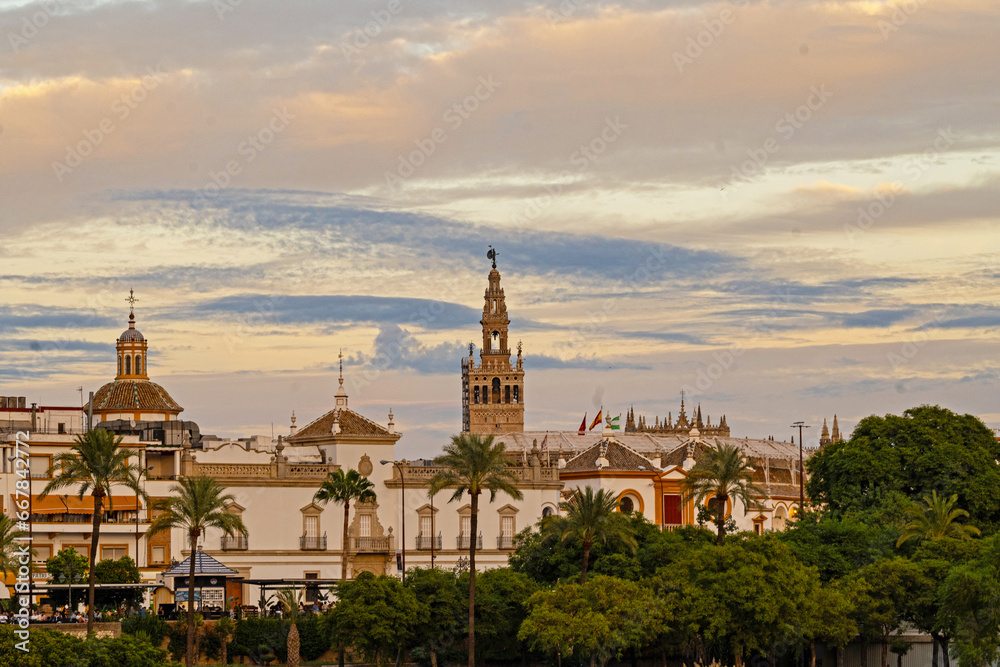 cityview in the old town of Seville