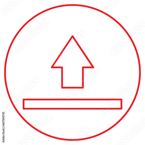 red line aplod icon 2, upload, icon, vector, download, web, file, website, button, arrow, cloud, computer, technology, data, app, illustration, design, internet, document, sign, flat, interface