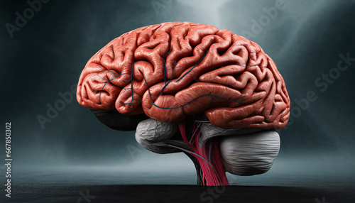 Fotografia brain of the human body. 3d illustration