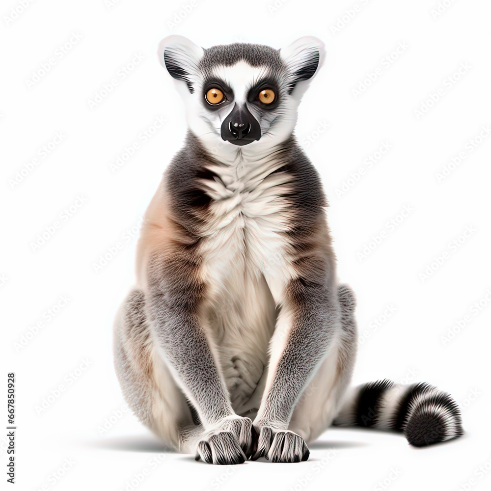 Ring-tailed lemur - obrazy, fototapety, plakaty 