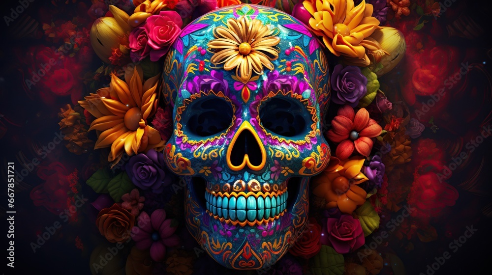 Day of dead, dia de los muertos, mexico festival, skull, dia de los muertos background