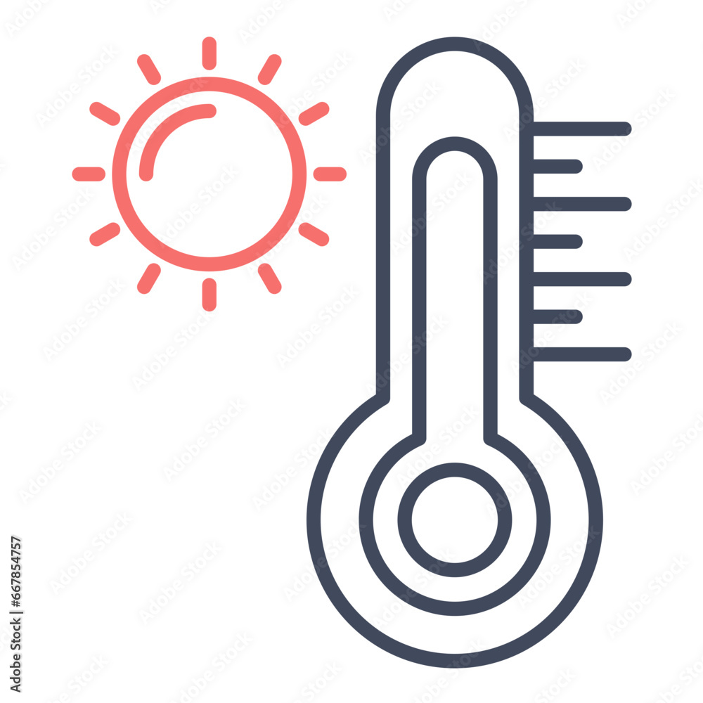 Hot Temperature Icon Hot Temperature Icon