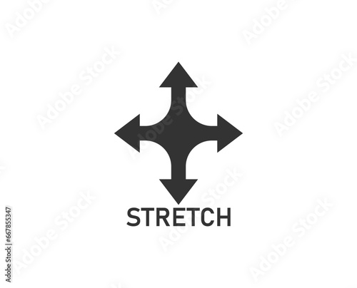 Stretch  fabric  textile icon. Vector illustration.