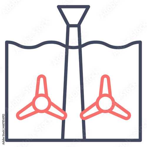 Tidal Power Icon