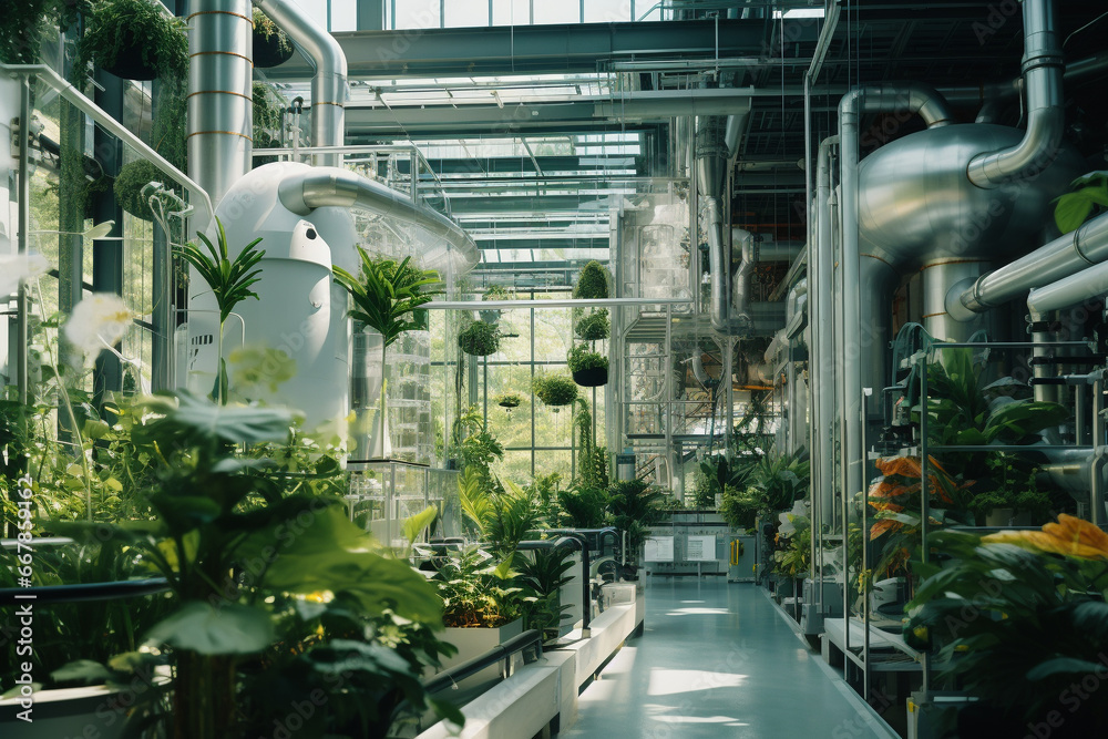 A clean modern enterprise powered by clean energy, producing eco-friendly products. Environmental purification plant A clean modern enterprise powered by clean energy, producing eco-friendly products. Environmental purification plant