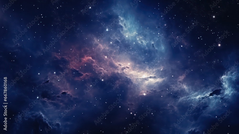 Beautiful Nebula in the night sky wallpaper background
