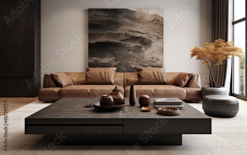 A complete modern style liv...