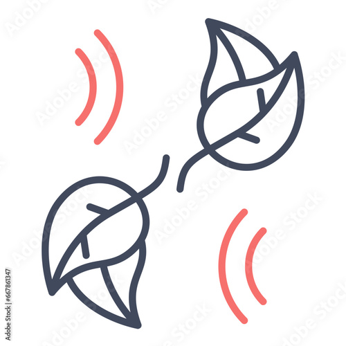 Leaf Fluttering in Wind Icon