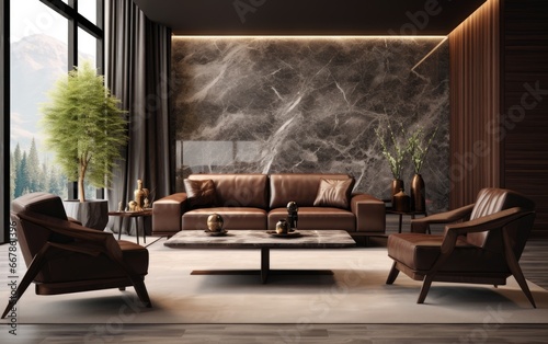 A complete modern style liv...