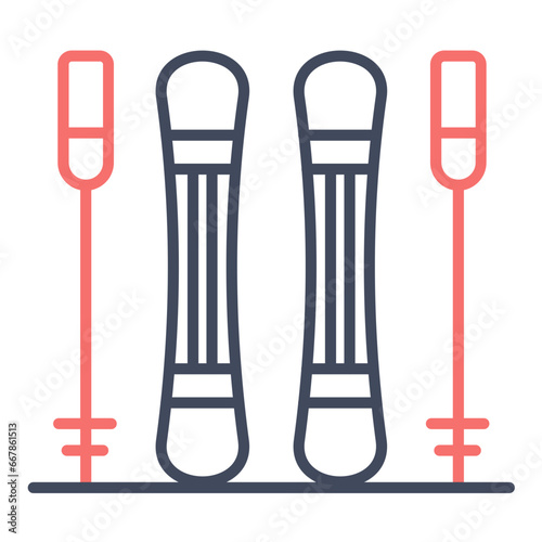 Skis Icon