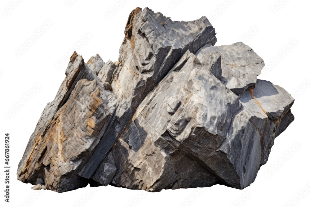 heavy rock isolated on transparent background, png file