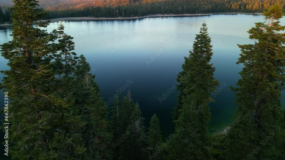 hiden lake in a forest area of California, USA hiden lake in a forest area of California, USA