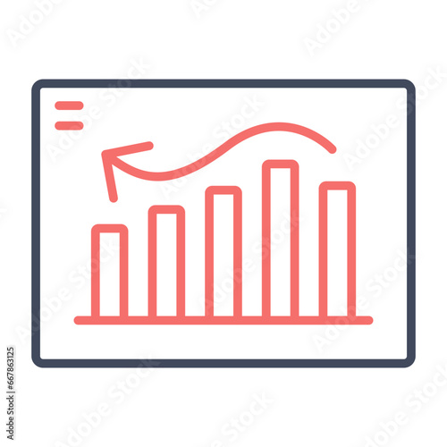 Bell Shaped Graph Icon
