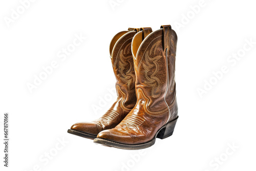 Cowboy boots isolated photo