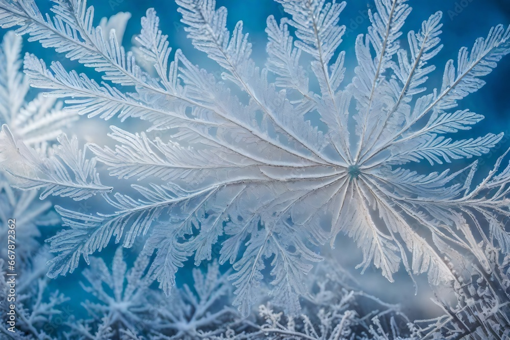 Elegant Frost Patterns: Nature's Icy Artistry