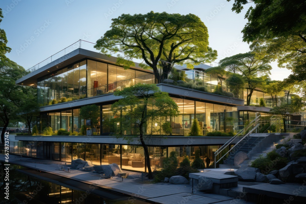 The Ultra-modern Futiristic Glass House Avant-garde Architecture