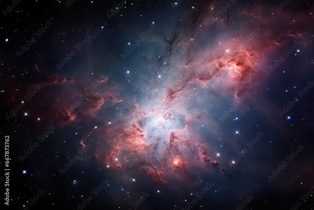 Fototapeta premium Creative nebula in space