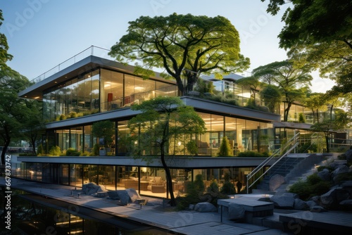 The Ultra-modern Futiristic Glass House Avant-garde Architecture