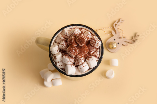Hot chocolate mug with mars...