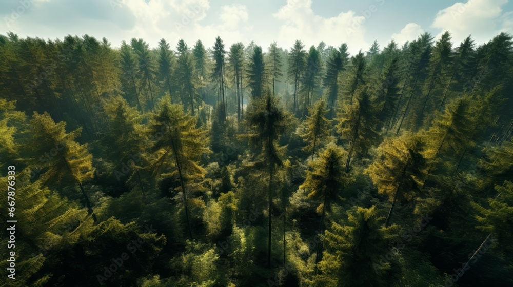 A bird's-eye view of the forest