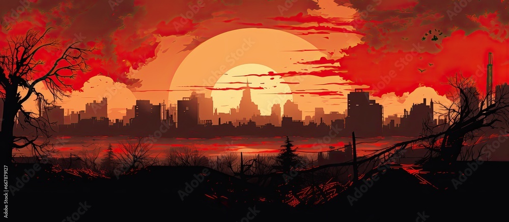 Stunning poster depicts designer s vision of Chernobyl in Ukraine Stunning poster depicts designer s vision of Chernobyl in Ukraine