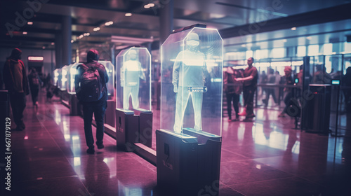 Airport security of the future, biometric scanners in airport security check
