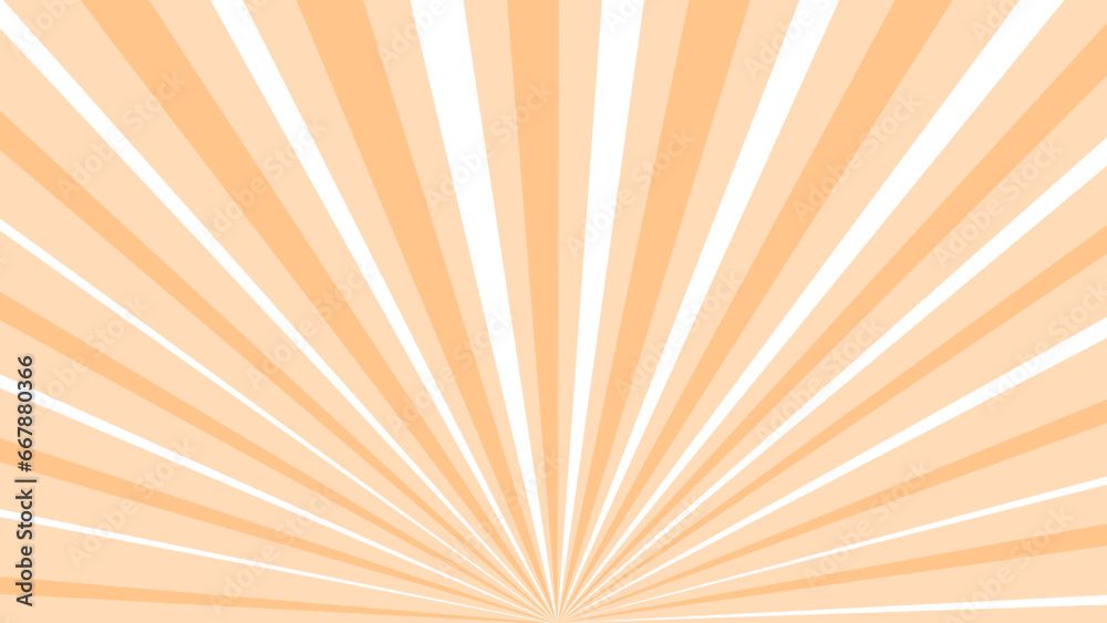 Fototapeta premium Orange and white sunburst background