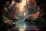 Soothing oasis spirits, granting respite and solace to weary travelers - Generative AI