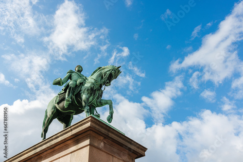 Karl Johan-monument in Oslo, Norway