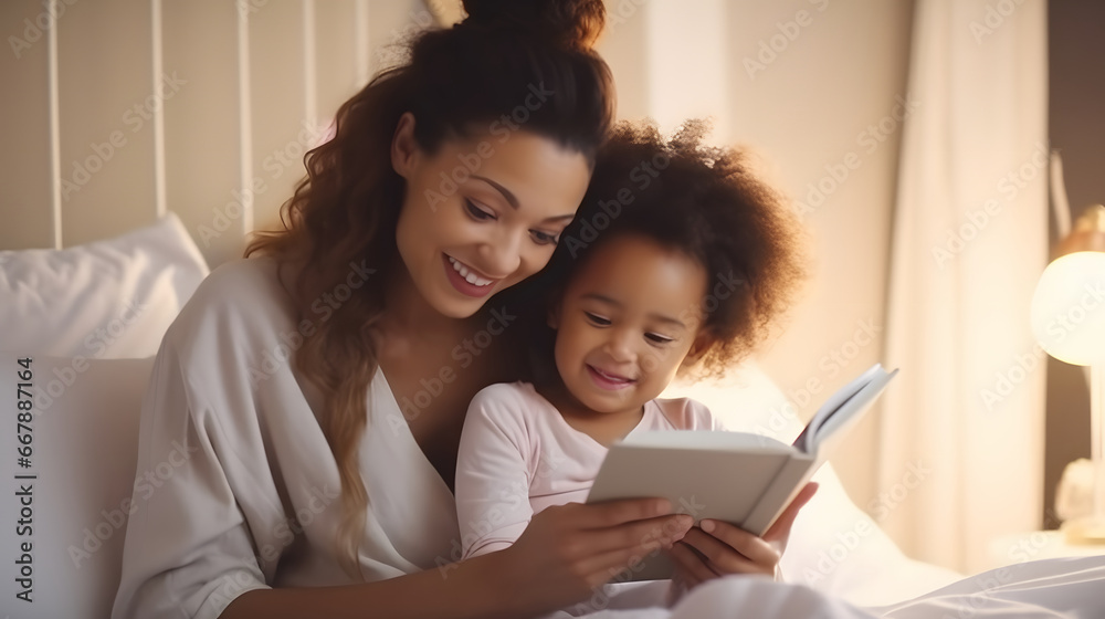 mother reading a book to her son mother reading a book to her son