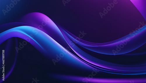 The gradient effect with swirling shapes in dark blue, violet, and purple hues creates a mesmerizing and eye-catching background