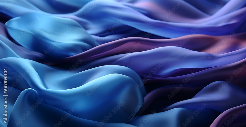 flowing silk fabric in gradient blue to purple tones as elegant backdrop flowing silk fabric in gradient blue to purple tones as elegant backdrop