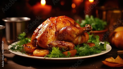 The perfectly cooked roast chicken, adorned with caramelized onions and nestled on a bed of baby spinach, excites the palate with its balanced and robust flavors.