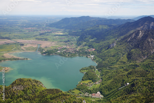 The panorama from mountain Herzogstand, Bavarian Alps © nastyakamysheva