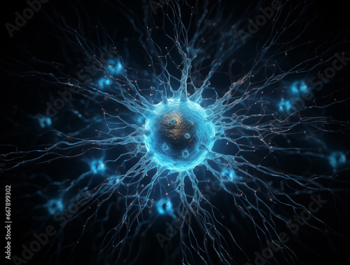 CGI Render of Nerve Cell 
